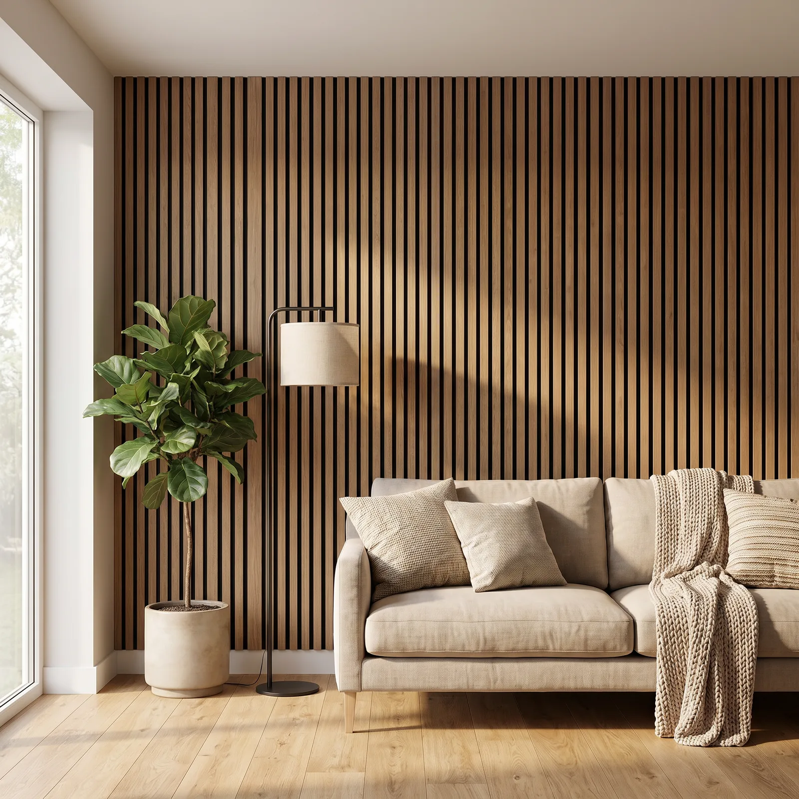 Wandpaneel Smoke Oak — Akoestisch wandpaneel