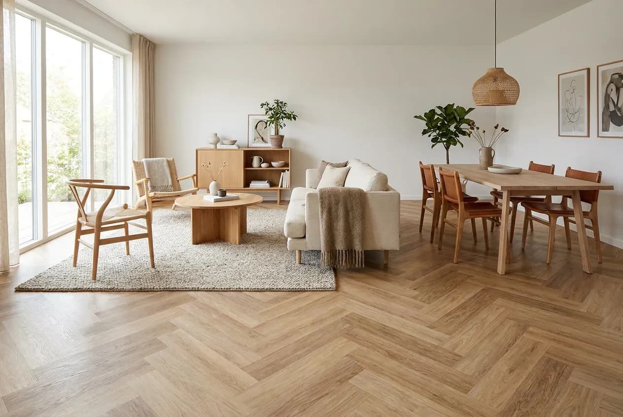 Visgraat Naturel Eiken — Laminaat / PVC visgraat