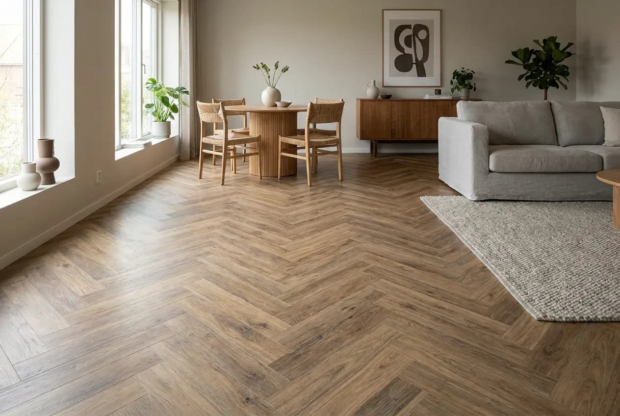Visgraat Rustiek Eiken — Laminaat / PVC visgraat