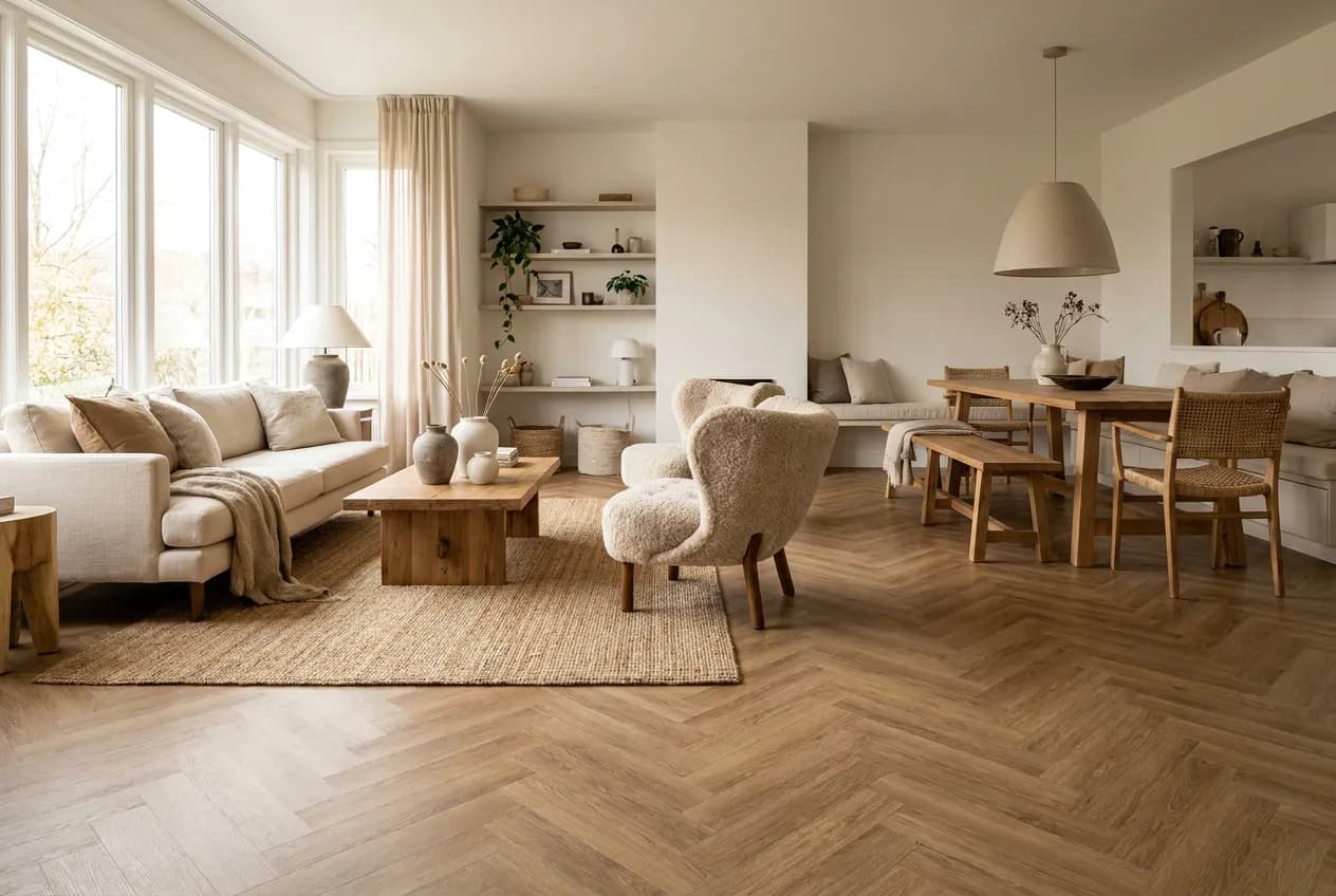 Visgraat Warm Eiken — Laminaat / PVC visgraat