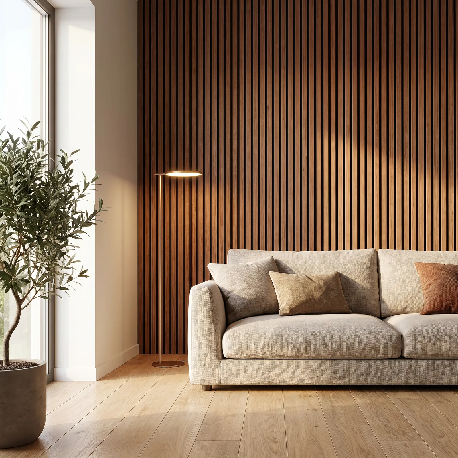Wandpaneel EV Walnut — Akoestisch wandpaneel