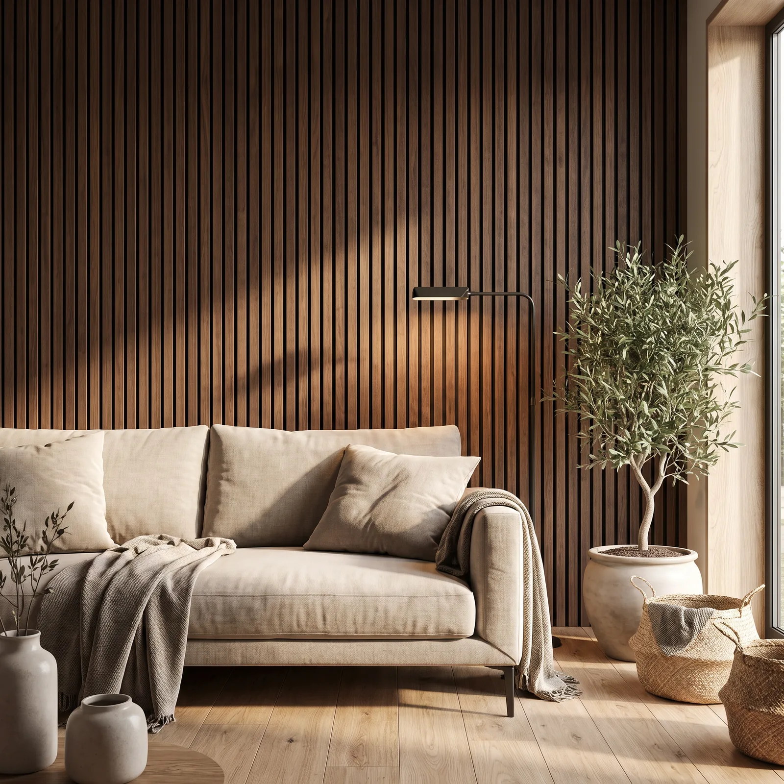 Wandpaneel Walnut JK — Akoestisch wandpaneel